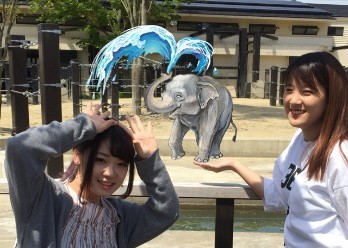 KICS動物園2018のゾウ